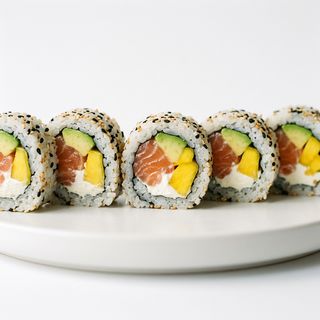 Uramaki sake, Philadelphia e mango