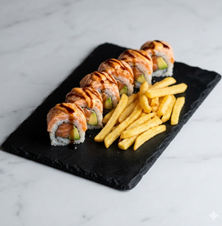 Uramaki salmon spicy