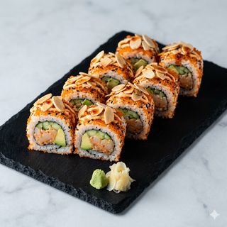 111.Uramaki spicy mandorle roll
