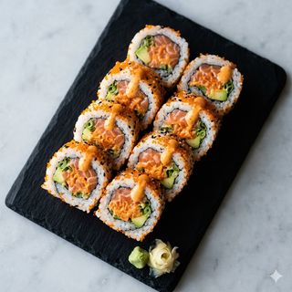 92.Uramaki spicy salmone