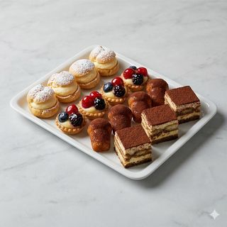 Vassoio pasticceria fresca