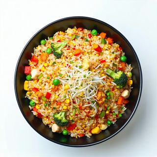 Veg triple fried rice