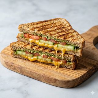 Veg cheese grill sandwich