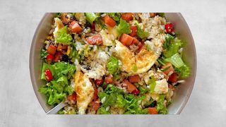 Vegetable egg rice