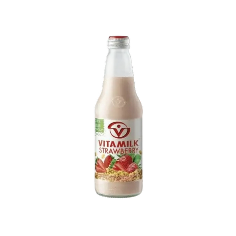 Vita Milk Strawberry Soy Milk, 300Ml