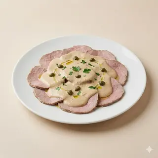 Vitello tonnato con capperi