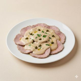 Vitello tonnato con capperi