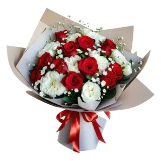 White and Red Bouquet