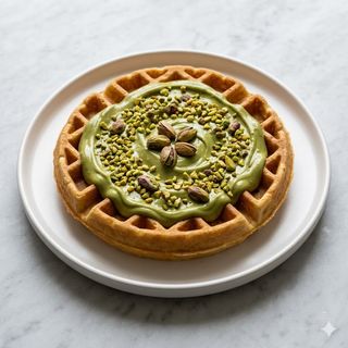 Waffle con pistacchio