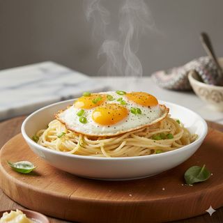 White Spaghetti & Eggs