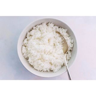 White rice + veggies
