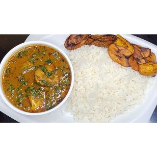 White rice & Goatmeat/Beef