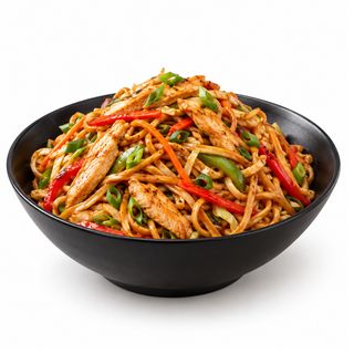 Wok De Poulet Aux Légumes & Nouilles