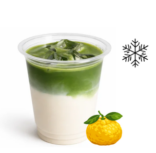 Yuzu matcha latte