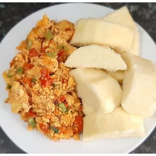 Yam & Egg Sauce