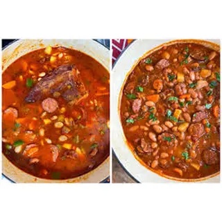Yellow bean goulash