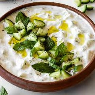 Yogurt with cucumber