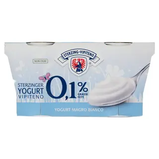 Yougurt vipiteno bianco magro125x2 0,1 grassi