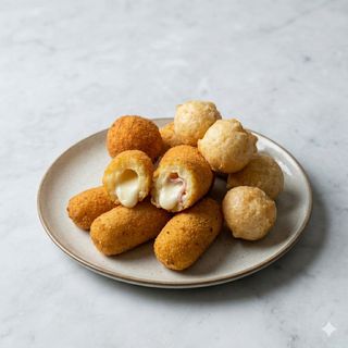 Zeppoline e crocchè di patate