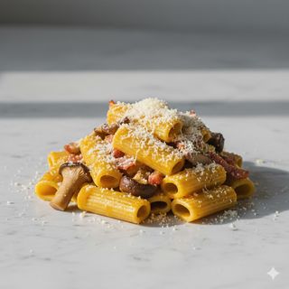 Zucca, guanciale e cardoncelli