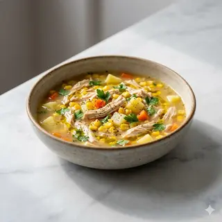 09a. Zuppa di mais con pollo