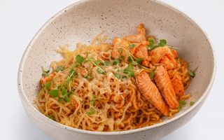 Жареный рамен с морепродуктами (350г)