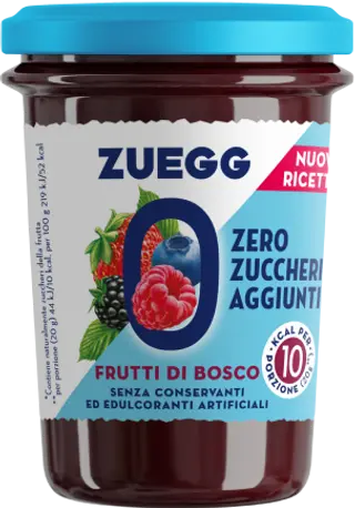 Zuegg marmellata senza zucchero frutti di bosco - 230 g