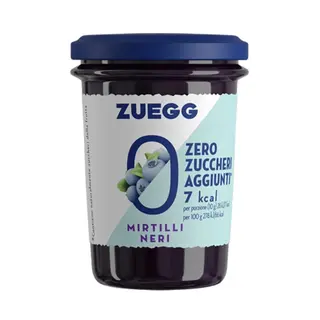 Zuegg marmellata senza zucchero mirtillo - 230 g
