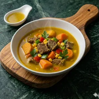 Zuppa di manzo al curry