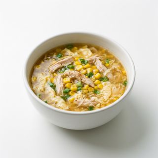 Zuppa di mais e pollo