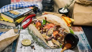 BBQ chicken wrap