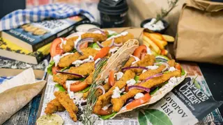 Crunchy chicken wrap