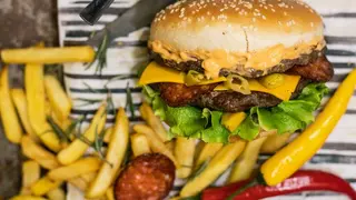 Hot mexican burger