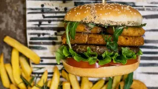 Retro burger