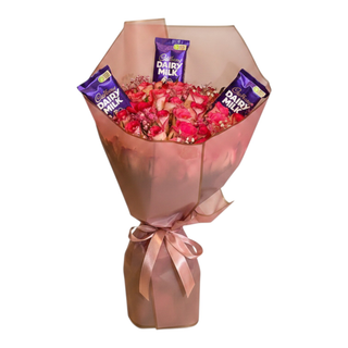 Flowers & Chocolate Gift Combo