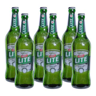 6x Castle Lite 375ml Bottle