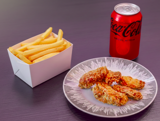 Alette di pollo 7 pezzi + patatine e bibita a scelta