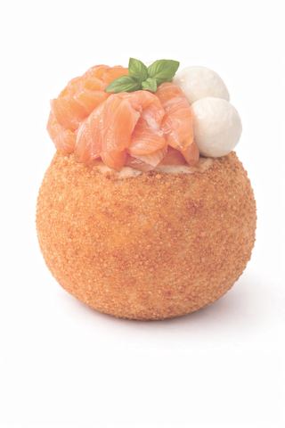 Arancino con salmone e bufala 