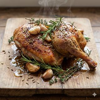 Anatra arrosto con aromi