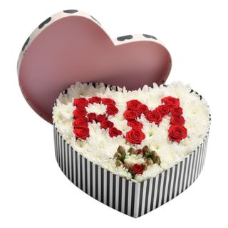 Custom Initial Floral Box