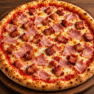 Pizza de Bacon e Fiambre