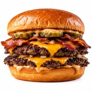 Bacon Cheddar Smash burger