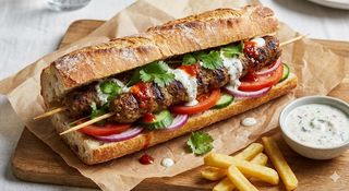 Baguette seekh kebab - baguette