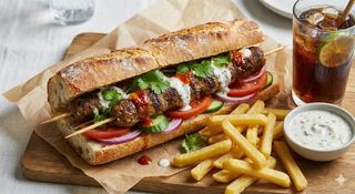 Baguette seekh kebab - menù
