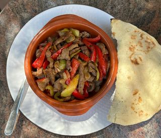 Beef fajitas