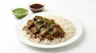 Beef curry chawal
