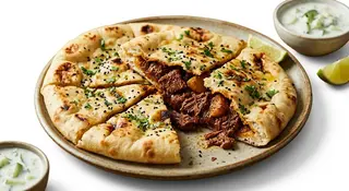 Beef vindaloo nan