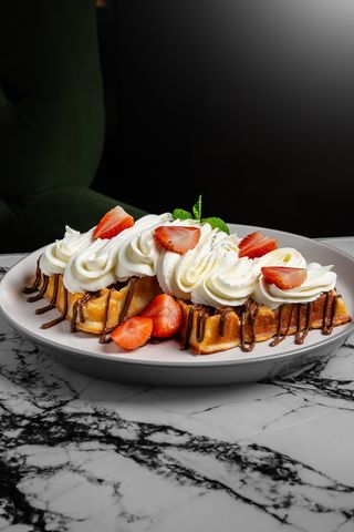 Бельгийские вафли со сливочным кремом (390г)