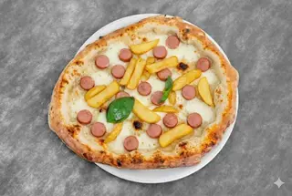 Bianca con wurstel e patate
