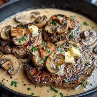 Bife da Casa com Cogumelos